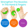 Vive Squeeze Balls for Hand Therapy, Exercise, Arthritis (w/ Rehab Video App) - Grip Strengthener Occupational Equipment for Finger, Wrist, Carpal Tunnel, Pain Relief, Stress - Resistance Strength Squeezing Egg Trainer