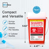 Sharps Container Small - Sharps Containers for Home Use and Labs - Portable Needle Disposal and Travel Size Biohazard Bin - 1 Quart (Pack of 1)