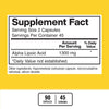 American Standard Supplements Alpha Lipoic Acid 1300mg Per Serving - Vegan, Gluten Free, Non-GMO, 90 Capsules, 45 Servings