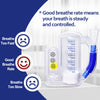 Breathing Exercise Device for Lungs, Deep Breathing Trainer for Adults - 5000ml Volume Measurement with Flow Rate Indicator