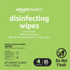 Amazon Basics Disinfecting Wipes, Lemon & Fresh Scent, Sanitizes, Cleans, Disinfects & Deodorizes, 255 Count (3 Packs of 85)