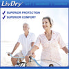 LivDry Ultimate Adult Incontinence Underwear, High Absorbency, Leak Cuff Protection, Medium, 68-Pack