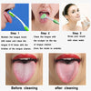 Tongue Brush, Tongue Scraper, Tongue Cleaner Helps Fight Bad Breath, 4 Tongue Scrapers, 4 Pack (Blue&Green&Orange&Red)