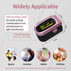 Rechargeable Pulse Oximeter Fingertip. Oxygen Monitor Fingertip with Blood Oxygen Saturation (spo2) Pusle Rate & PI. O2 Pulse Oximeter Finger with charging cable& carry bag & lanyard (Pink)