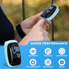 Fingertip Pulse Oximeter, Oxygen Meter Finger Blood Oxygen Saturation with Lanyard Pulse Monitor Rechargeable, Spo2 Reading for Home, Outdoor Sports TY05 Blue