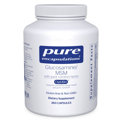 Pure Encapsulations Glucosamine MSM | Supplement for Joint Support, Mobility, Comfort, Cartilage Health, and Connective Tissue* | 360 Capsules