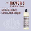 MRS. MEYER'S CLEAN DAY Liquid Dish Soap, Biodegradable Formula, Lavender, 16 fl. oz - Pack of 3