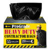 Reli. Contractor Trash Bags 55 Gallon Heavy Duty | 20 Bags w/Ties | Construction Garbage Bags | Industrial | Extra Large/Big | Black