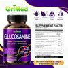 GriMed Glucosamine 12,000mg - X12 Power with MSM, Chondroitin, Collagen, Turmeric for Joint Wellness, Strong Bones, Cartilage Support - USA Made & Tested