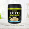 Nature Fuel Keto Meal Replacement Powder - Gluten Free with Coconut Oil MCTs and Grass-Fed Butter - Creamy Vanilla Milkshake - 14 Servings - Pantry Friendly, 17.1 Fl Oz