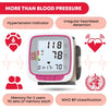 Ever Ready First Aid Fully Automatic Blood Pressure Wrist Cuff Watch Wearable Monitor for Home Use - Pink- Batteries Included