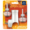 Glade PlugIns Refills Air Freshener Starter Kit, Scented and Essential Oils for Home and Bathroom, Golden Pumpkin & Spice, Limited Edition Scent, 1.34 Fl Oz, 1 Warmer + 2 Refills