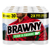 Brawny Tear-A-Square Paper Towels, 12 Family Rolls = 30 Regular Rolls, 2X More Durable*, 3 Sheet Sizes, Strong and absorbent extra-large roll