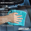 FIXSMITH Microfiber Cleaning Cloth - Pack of 8, Size: 12 x 16 in, Multi-Functional Cleaning Towels, Highly Absorbent Cleaning Rags, Lint-Free, Streak-Free Cleaning Cloths for Car Kitchen Home