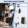 Portable Wooden Slant Board for Calf Stretching Squats Calf Stretcher Pilates Physical Therapy Equipment Adjustable Incline Board for Knees Ankle Heel Feet Leg