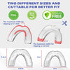 Mouth Guard for Clenching Teeth at Night - Pack of 4 - Upgraded Night Guards for Teeth Grinding, Mouth Guard for Grinding Teeth at Night, Advanced Night Guard with 2 Sizes & Hygiene Case - Clear