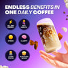 The Mushroom Coffee by Everyday Dose Premium Coffee Extract with Grass-Fed Collagen, Chaga, Lions Mane & L-Theanine for better Focus, Energy, Digestion and Immunity 30 Servings of Mushroom Coffee