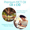 AS-IS Simply Premium MCT Oil C8 & C10 | Unflavored | 100% from Non-GMO Coconuts | Perfect for Morning Coffee | Quick Clean Energy | 32 fl oz (63 Servings)