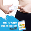 Lightstuff Essential Body Health Tools - Fat Caliper Plus Body Tape Measure - Check Your Fat Percentage and Body Measurements at Home Without Anyone's Help - Body Fat Charts and Instructions Included