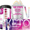 Nurse Hatty 160ct Ketone Urine Test Strips COMPLETE KIT | XL Strips | Urinalysis Ketogenic, Ketosis, Low-carb, Paleo, Adkins & Keto Diets | Test Tube, Travel Pouch & Color Chart on Each Strip | Unisex