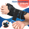 FEATOL Carpal Tunnel Wrist Brace Night Support, Wrist and Thumb Brace for Dequervain's Tenosynovitis, Tendonitis, Arthritis, Thumb Spica Splint Right Hand-Small/Medium-Women and Men