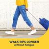 Dr. Scholl's Walk Longer Insoles for Women - Comfortable Plush Foam Cushioning Inserts for Walking, Hiking, and Standing on Feet All-Day with Arch Support - Walk 50% Longer Without Muscle Fatigue