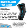 APOYO Elbow Brace for Tendonitis and Tennis Elbow, Compression Sleeve for Arthritis, Workouts, Reduce Joint Pain During Fitness Activity (Large)