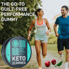 Keto Candy MCT Oil Keto Gummies with Collagen - Pre Workout Keto Gummy Energy Chews - Physical and Mental Energy, Low Carb, Low Calorie Best Keto Gummies - 60 Cherry Healthy Keto Food Collagen Chews