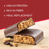 Atkins Chocolate Peanut Butter Protein Meal Bar, High Fiber, 16g Protein, 2g Sugar, 3g Net Carb, Meal Replacement, Low Carb, Keto Friendly, 12 Count