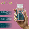 WEEM Hair Skin and Nails Gummies - Supports Healthy Hair - Vegan biotin Vitamins for Women & Men Supports Faster Hair Growth, Stronger Nails, Healthy Skin, Extra Strength (1)