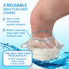 Mighty-X 100% Waterproof Cast Covers for Shower Leg -?Watertight Seal?- Reusable 2pk Half Leg Cast Cover for Showering - Cast Protector for Shower Leg Adult Knee, Ankle, Foot