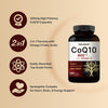 CoQ10 400mg with Omega 3 Fatty Acids, 240 Capsules | Stable High Absorption Form - Antioxidant Support for Heart & Energy Health - Extra Strength Coenzyme Q10 Supplement