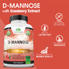 NaturaLife Labs A Higher Standard D-Mannose 1,300 mg with Cranberry Extract Fast-Acting, Flush Impurities, Urinary Tract Health- 100 Veggie Capsules