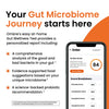 Ombre Gut Health Test Kit - Probiotic Recommender at Home Test for Women & Men - Detailed Custom Gut Microbiome Analysis for Digestive, Immune and Mental Health with Food Suggestions