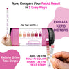 Nurse Hatty - 150 Ketone Test Strips w Built-in Color Chart - Free Keto Guide eBook & Free App - Made-in-The-USA - Urine Test for Ketogenic, Ketosis, Low Carb, Atkins & Paleo Diets - Extra Long Strips