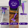 Swiffer WetJet Hardwood and Floor Spray Mop, All-in-One Mopping Cleaner Starter Kit, Includes: 1 WetJet, 10 Pads, 1 Cleaning Solution & 4 Batteries