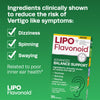 Lipo-Flavonoid Balance Support, Helps Reduce The Risk of Vertigo Like Symptoms, Dizziness, Spinning and Swaying Related to Poor Inner Ear Health (30ct)