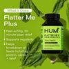 HUM Digestive Enzymes + Prebiotics & Probiotics: Flatter Me Plus 18 Full-Spectrum Enzymes for Bloating Relief & Digestive Health in Men & Women with Pre and Probiotics for Digestive Regularity