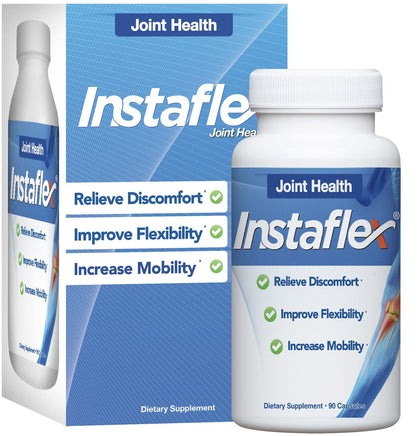 Instaflex Joint Support Supplement - Clinically Studied Joint Relief Blend of Glucosamine, MSM, White Willow, Turmeric, Ginger, Cayenne, Hyaluronic Acid - 90 Capsules