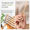 VIVAGO Biodegradable Bamboo Toothbrushes 10 Pack - BPA Free Soft Bristles Toothbrushes, Eco-Friendly, Compostable Natural Wooden Toothbrush