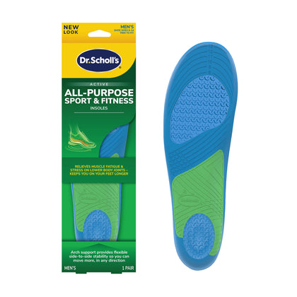 Dr. Scholl's Sport & Fitness All-Purpose Comfort Insoles,Men's, 1 Pair, Trim to Fit Inserts