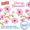 Glad Trash Bags, OdorShield Small Drawstring Garbage Bags, 4 Gallon Trash Bag, Febreze Cherry Blossom, 34 Count (Package May Vary)