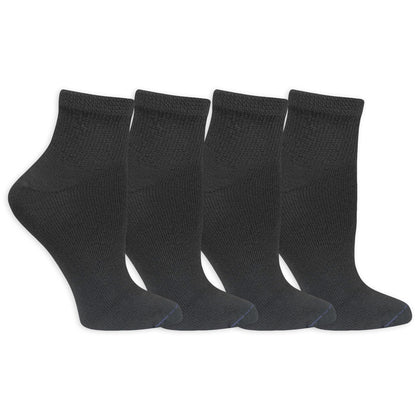 Dr. Scholl's womens Diabetes & Circulator - 4 6 Pair Packs Casual Sock, Black, 8 12 US