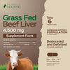 Grass Fed Beef Liver Capsules 4500mg - 270 Capsules, 750mg Each - Grassfed Desiccated Liver Supplement - Pasture Raised in Argentina Non GMO Hormone Free Source of Heme Iron CoQ10 Vitamins A & B12