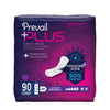 Prevail Plus | Long Length Incontinence Bladder Control Pads | Ultimate Absorbency | 90 Count (2 packs or 45)