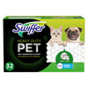 Swiffer Sweeper Pet Heavy Duty Dry Multi-Surface Cloth Refills for Floor Sweeping and Cleaning, Febreze Freshness, 32 count