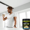 Nature Fuel Keto Meal Replacement Powder - Gluten Free with Coconut Oil MCTs and Grass-Fed Butter - Creamy Vanilla Milkshake - 14 Servings - Pantry Friendly, 17.1 Fl Oz