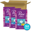 Poise Ultra Thin Incontinence Pads & Postpartum Incontinence Pads, 4 Drop Moderate Absorbency, Regular Length, 144 Count (3 Packs of 48), Packaging May Vary