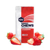 GU Energy Chews, Strawberry Energy Gummies with Electrolytes, Vegan, Gluten-Free, Kosher, Caffeine-Free, and Dairy-Free On-the-Go Energy for Any Workout, 12 Bags (24 Servings Total)