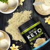 Nature Fuel Keto Meal Replacement Powder - Gluten Free with Coconut Oil MCTs and Grass-Fed Butter - Creamy Vanilla Milkshake - 14 Servings - Pantry Friendly, 17.1 Fl Oz